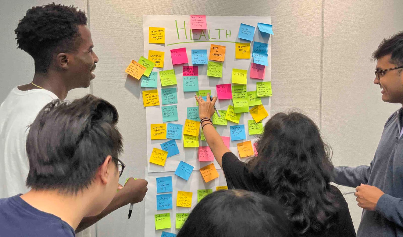 Design thinking workshop in progress
